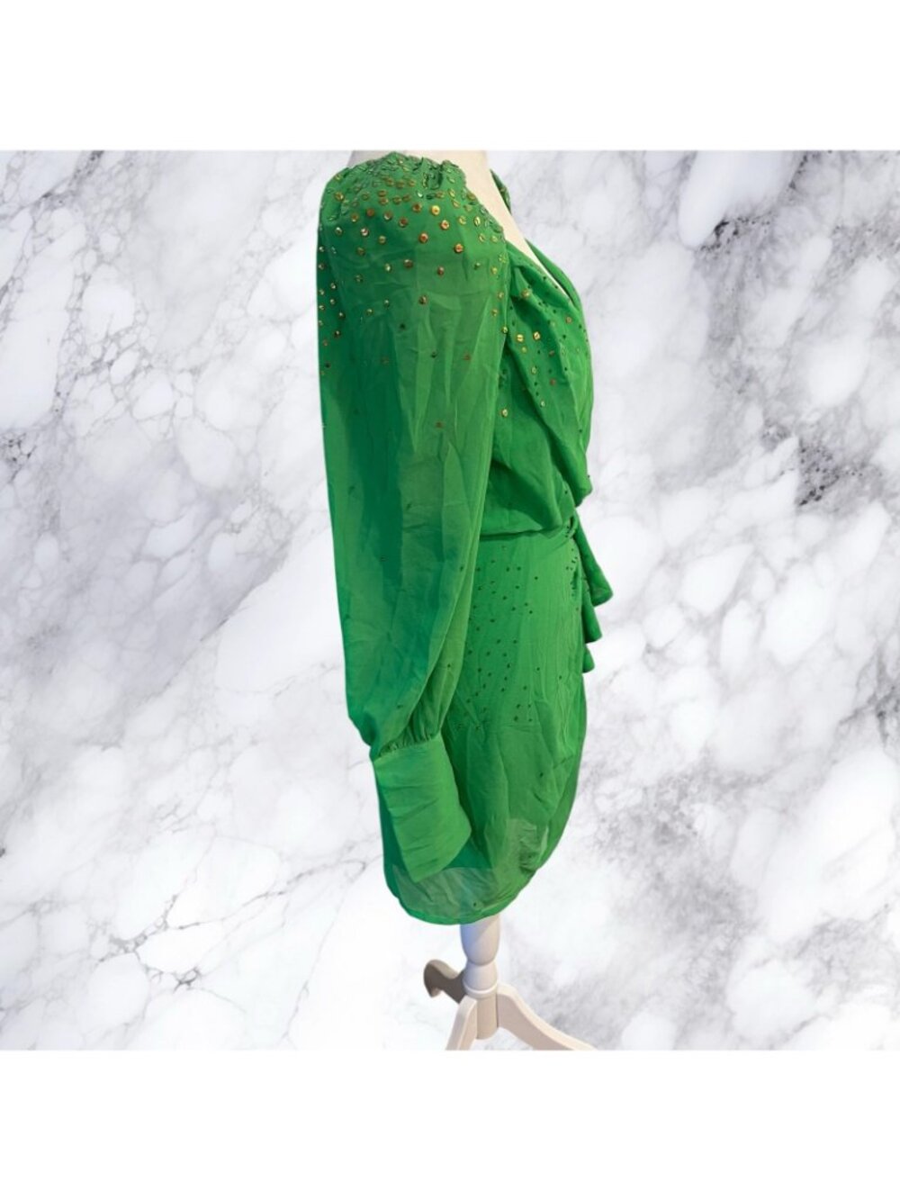 LPA Braxton Embellished Dress - Green - Picture 4 of 9